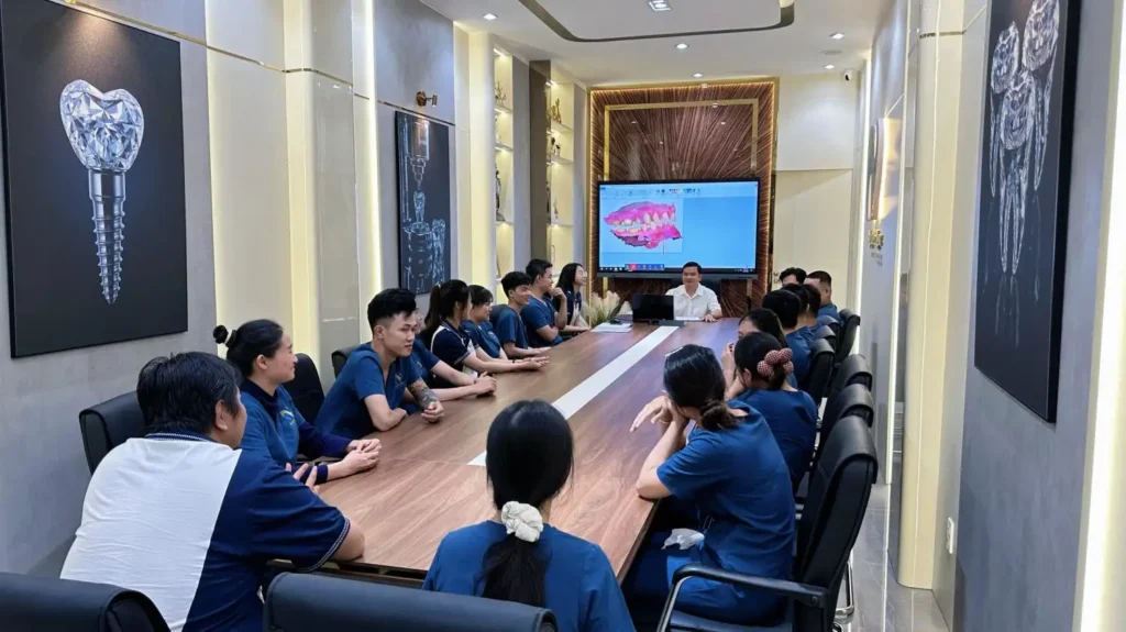 Đội ngũ kỹ thuật viên nha khoa chuyên nghiệp tay nghề cao tại labo Nguyên Ngọc